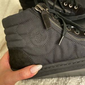 CHANEL Shoes - Authentic CHANEL High Top Sneakers Suede Size 35 CHANEL Shoes - Authentic CHANEL High Top Sneakers Suede Size 35